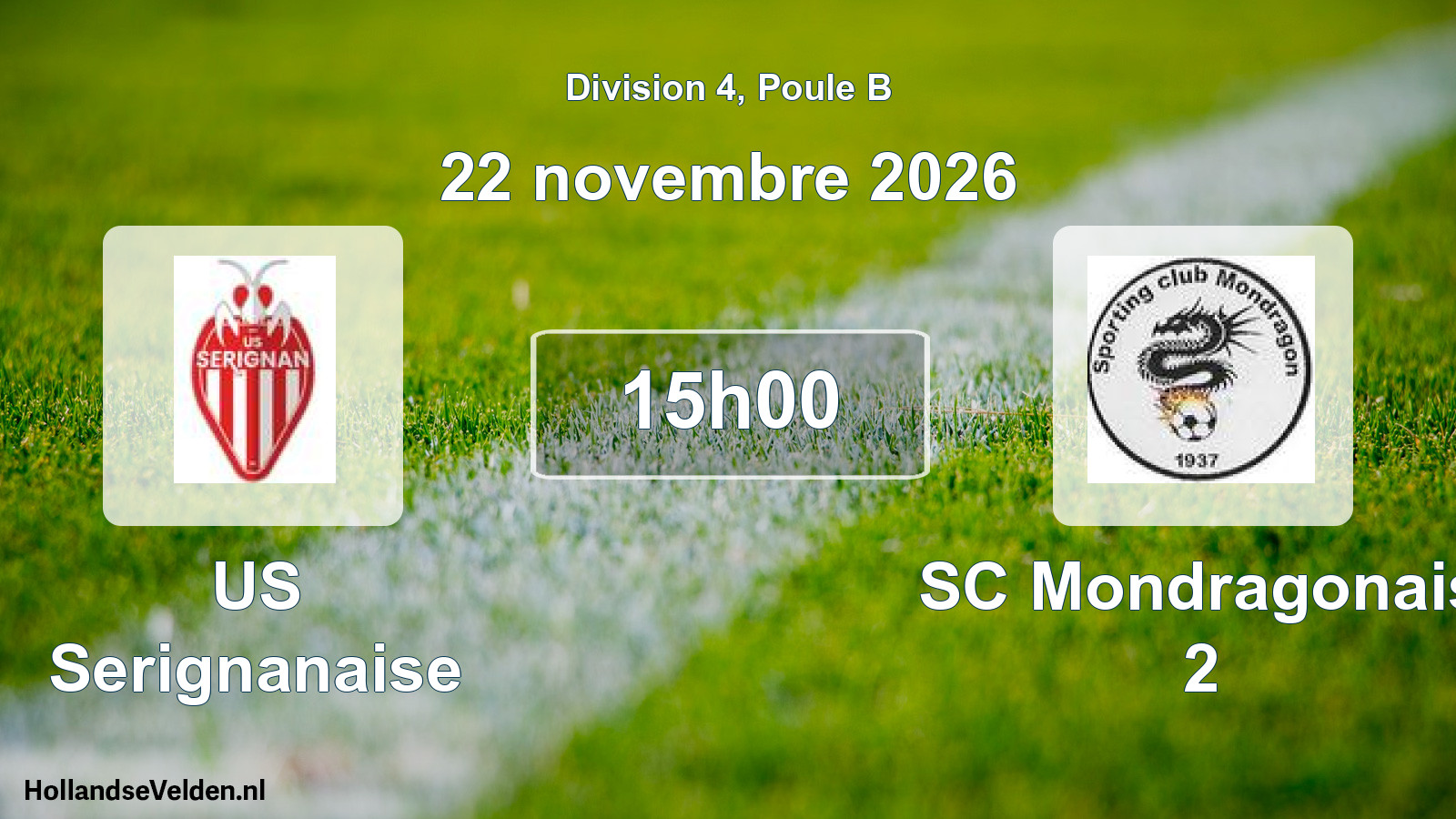 Scheduled Match: US Serignanaise - SC Mondragonais 2 (22 November 2026)