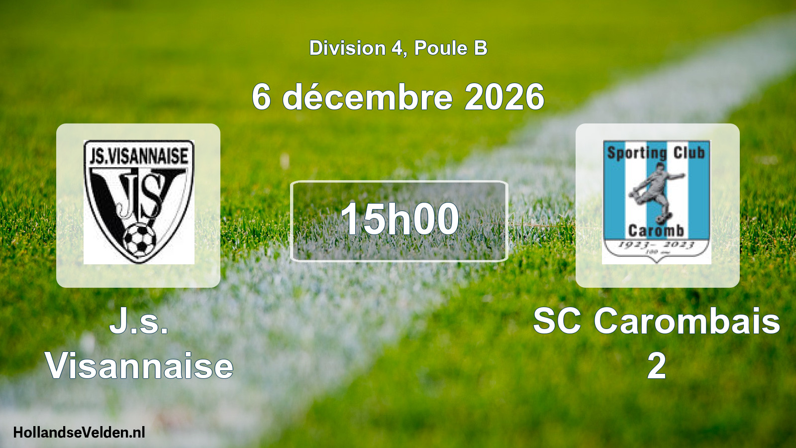Scheduled Match: J.s. Visannaise - SC Carombais 2 (6 December 2026)