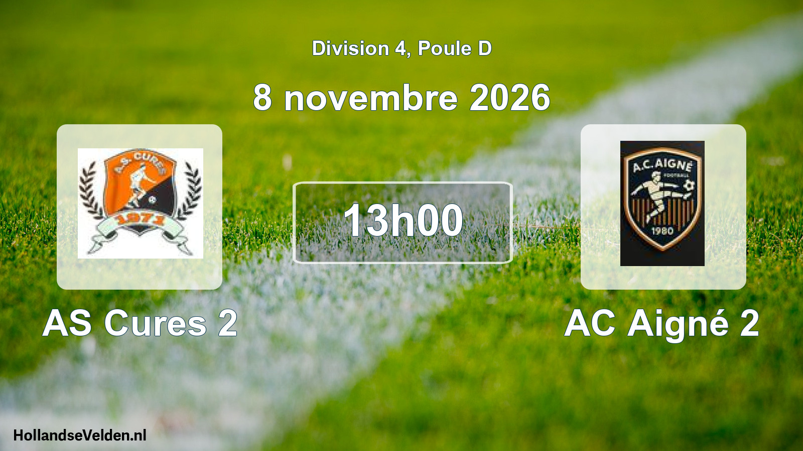 Scheduled Match: AS Cures 2 - AC Aigné 2 (8 November 2026)