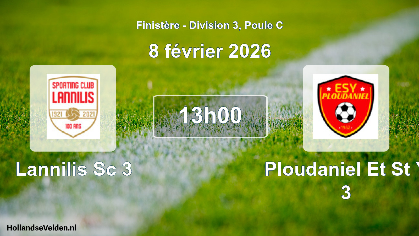 Geplande wedstrijd: Lannilis Sc 3 - Ploudaniel Et St Y 3 (8 février 2026)