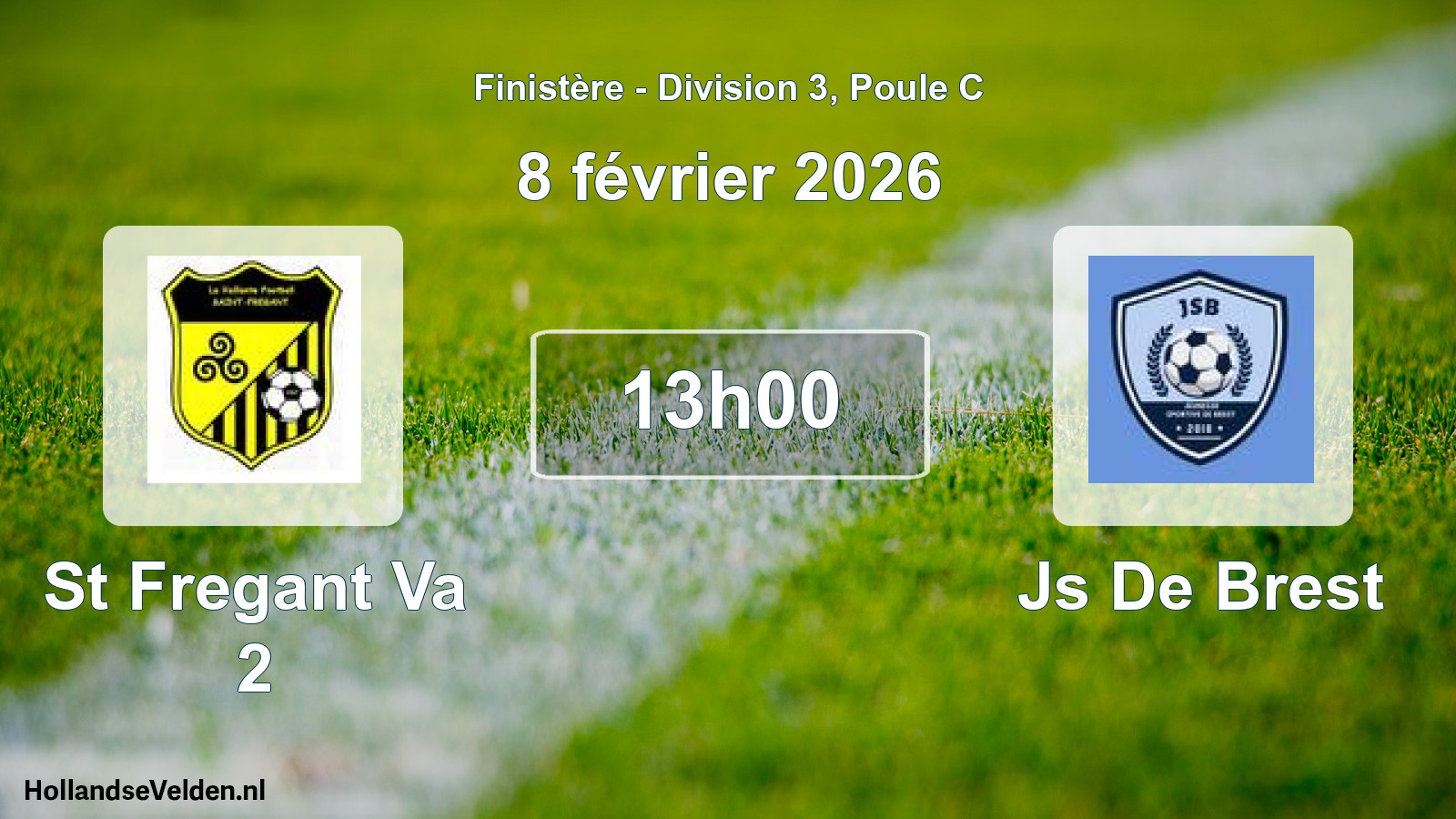 Geplande wedstrijd: St Fregant Va 2 - Js De Brest (8 février 2026)