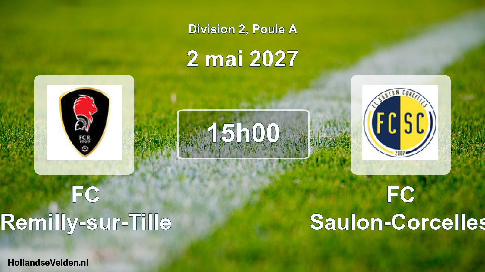 Match programmé: FC Remilly-sur-Tille - FC Saulon-Corcelles (2 mai 2027)