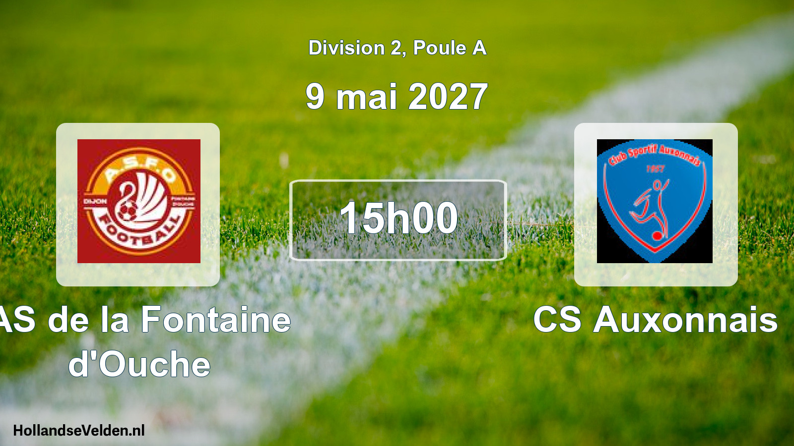 Match programmé: AS de la Fontaine d'Ouche - CS Auxonnais (9 mai 2027)