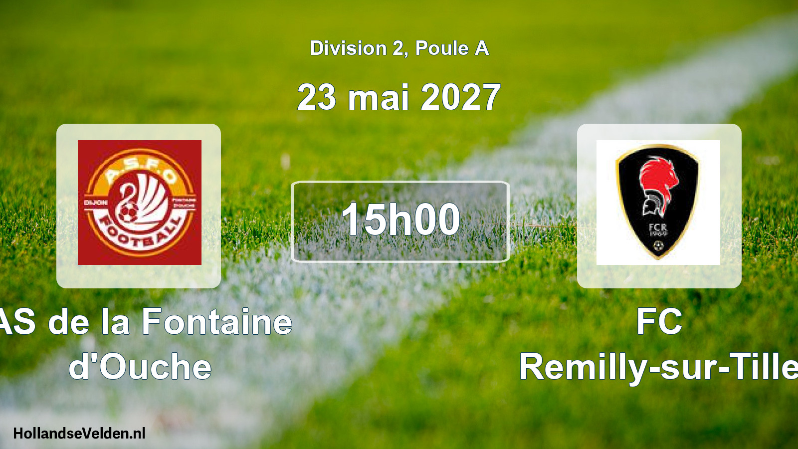 Scheduled Match: AS de la Fontaine d'Ouche - FC Remilly-sur-Tille (23 May 2027)