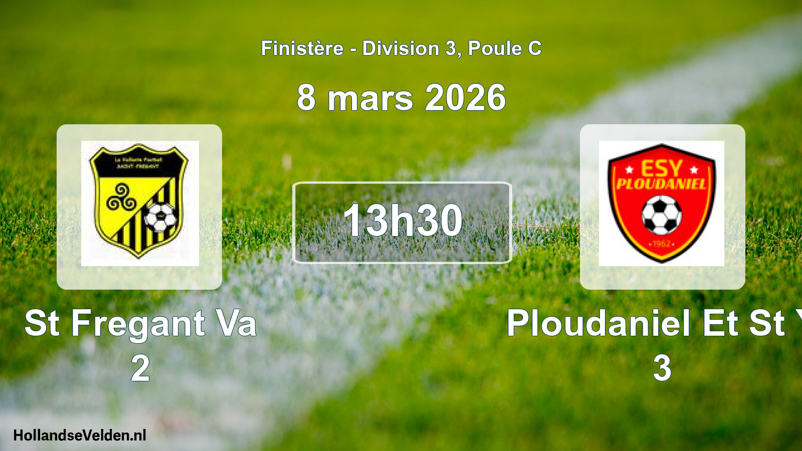 Geplande wedstrijd: St Fregant Va 2 - Ploudaniel Et St Y 3 (8 mars 2026)