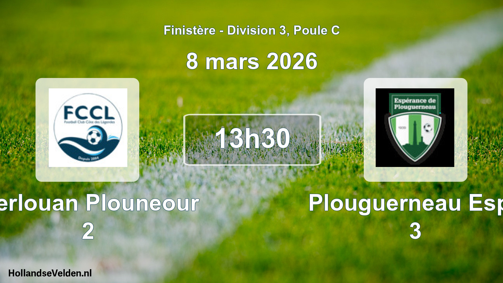 Geplande wedstrijd: Kerlouan Plouneour 2 - Plouguerneau Espe 3 (8 maart 2026)