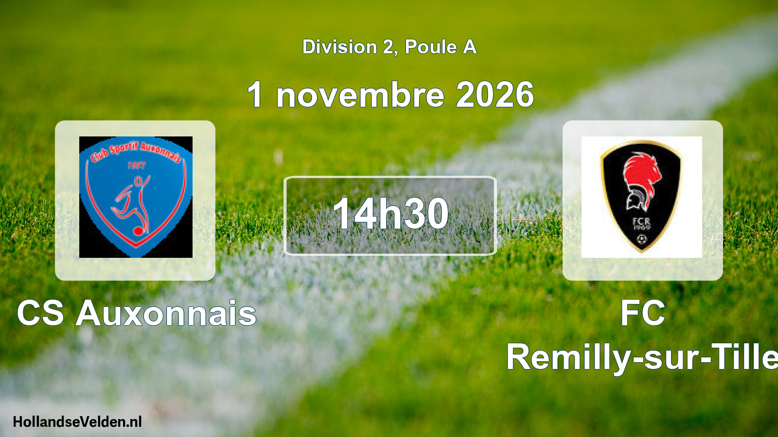 Scheduled Match: CS Auxonnais - FC Remilly-sur-Tille (1 November 2026)