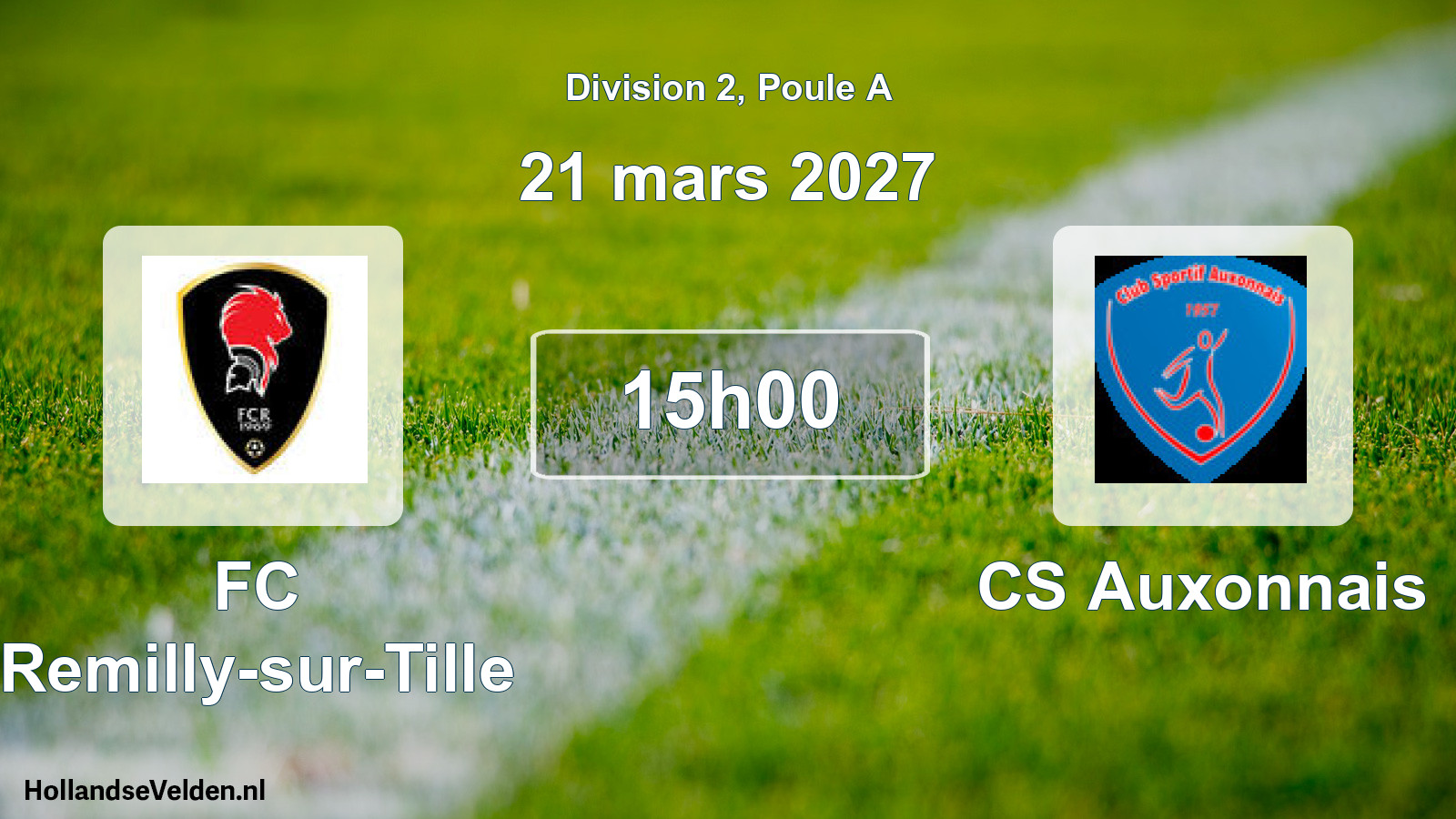 Match programmé: FC Remilly-sur-Tille - CS Auxonnais (21 mars 2027)