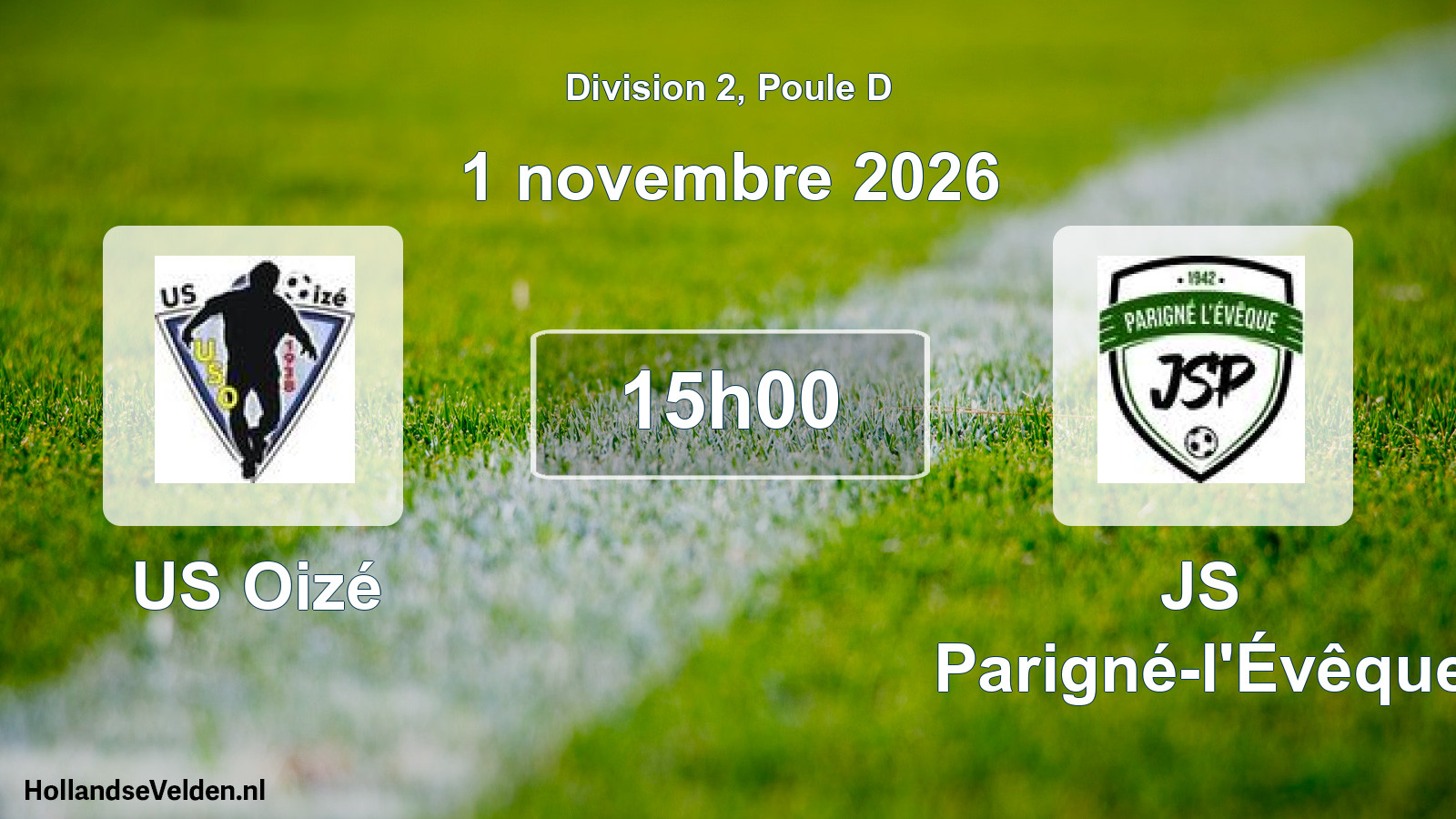 Scheduled Match: US Oizé - JS Parigné-l'Évêque (1 November 2026)