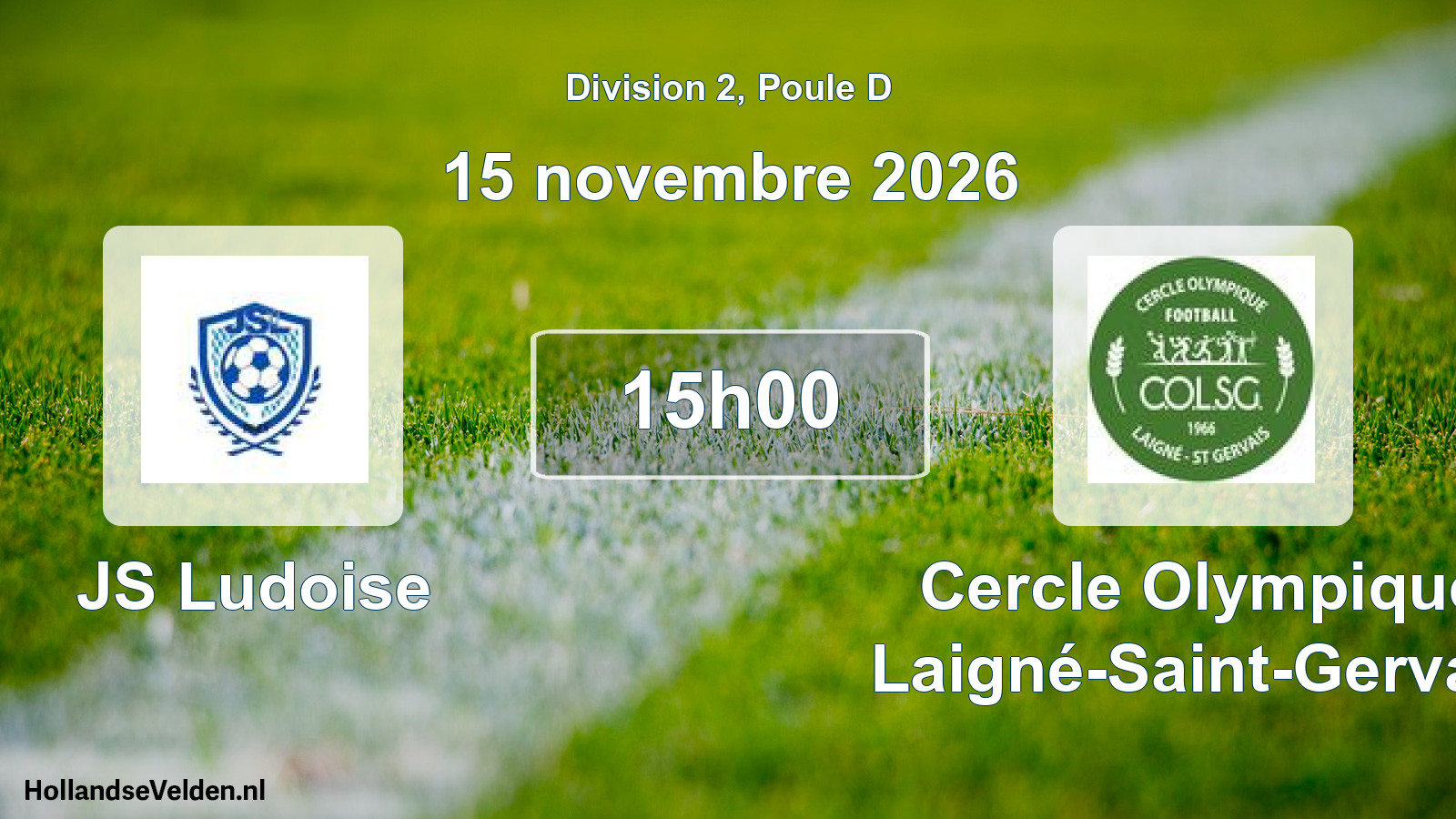 Scheduled Match: JS Ludoise - Cercle Olympique Laigné-Saint-Gervais (15 November 2026)