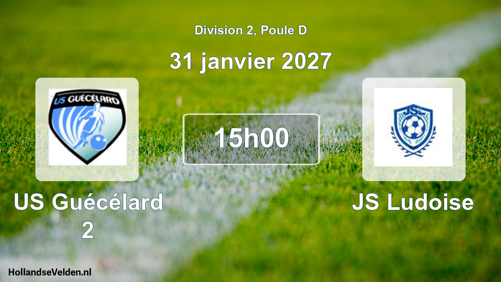 Scheduled Match: US Guécélard 2 - JS Ludoise (31 January 2027)