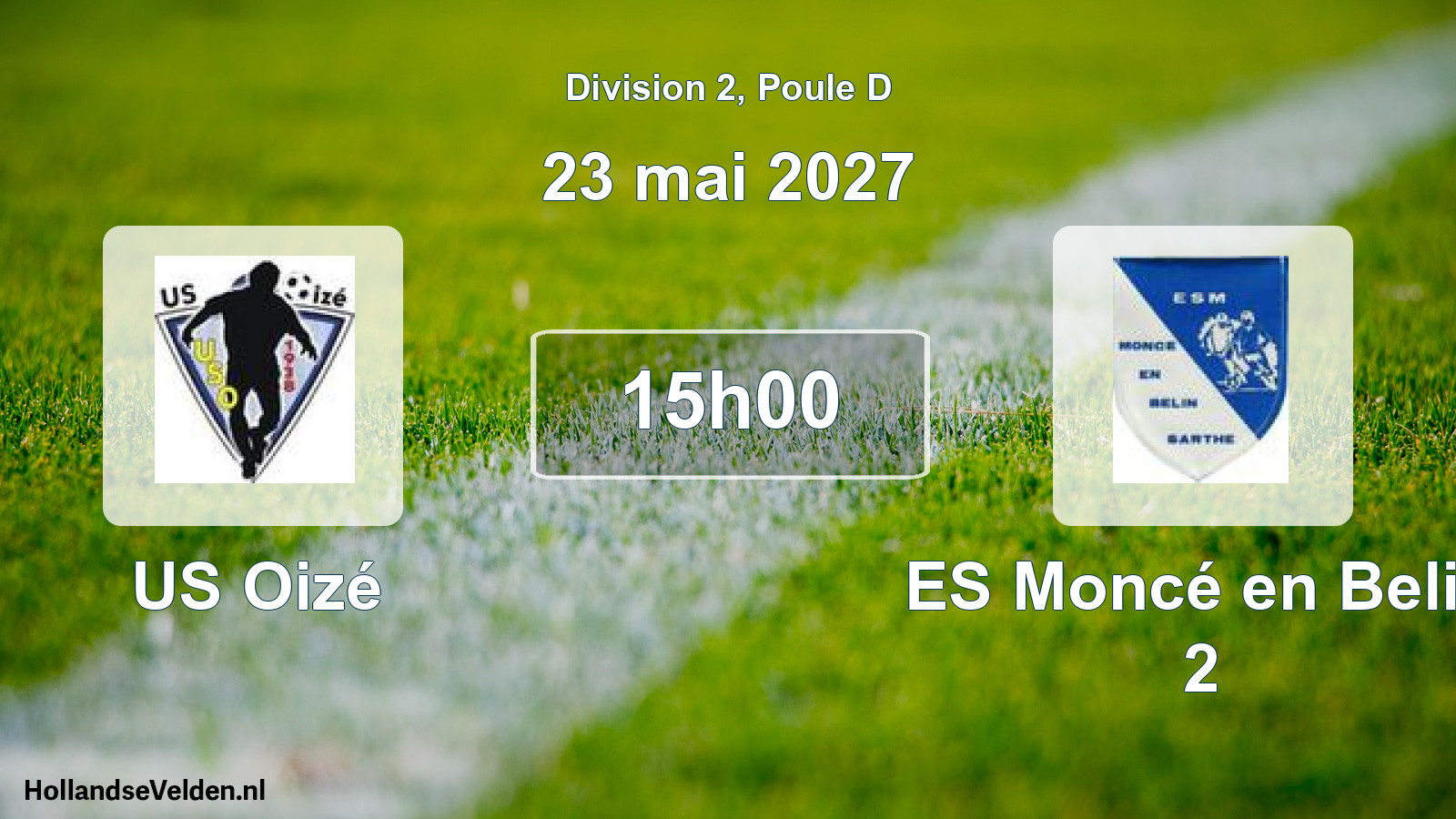 Scheduled Match: US Oizé - ES Moncé en Belin 2 (23 May 2027)