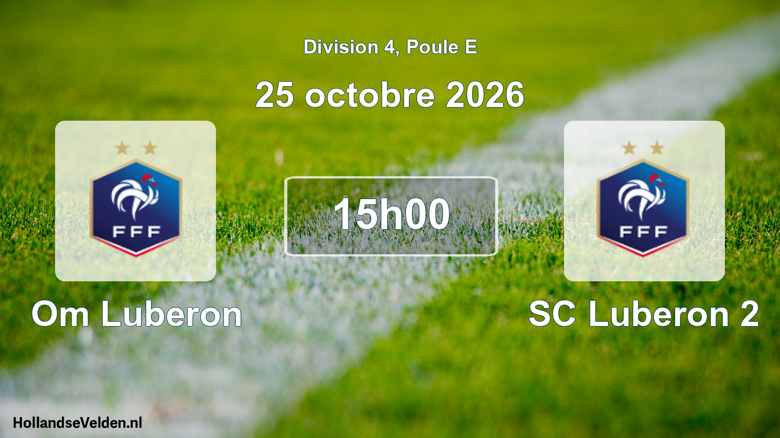 Scheduled Match: Om Luberon - SC Luberon 2 (25 October 2026)