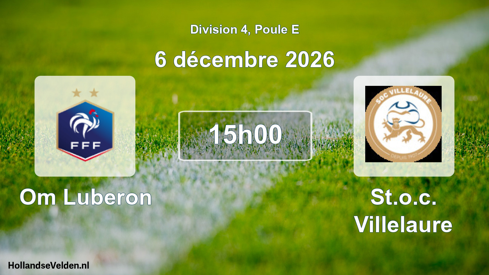 Scheduled Match: Om Luberon - St.o.c. Villelaure (6 December 2026)
