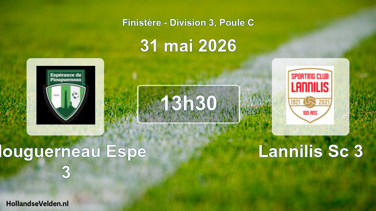 Scheduled Match: Plouguerneau Espe 3 - Lannilis Sc 3 (31 May 2026)