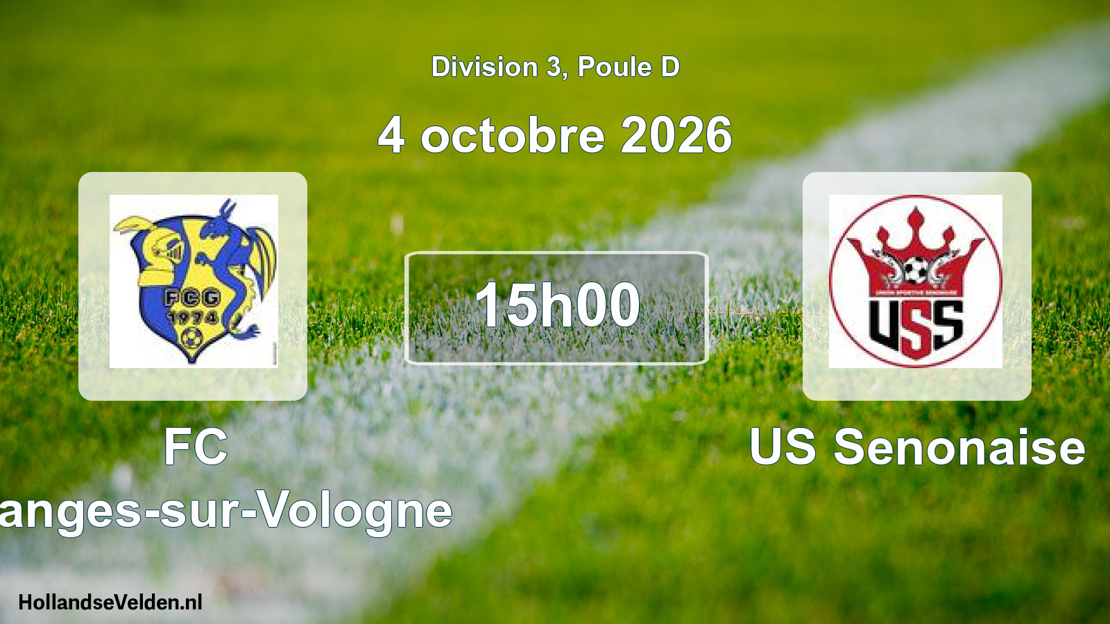 Match programmé: FC Granges-sur-Vologne - US Senonaise (4 octobre 2026)