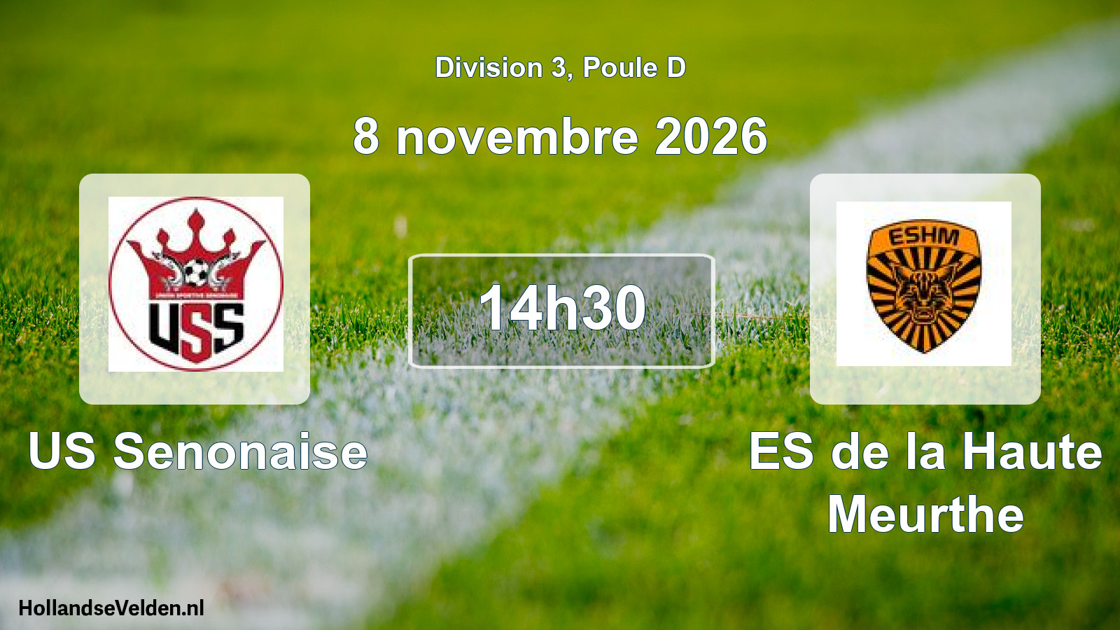 Match programmé: US Senonaise - ES de la Haute Meurthe (8 novembre 2026)