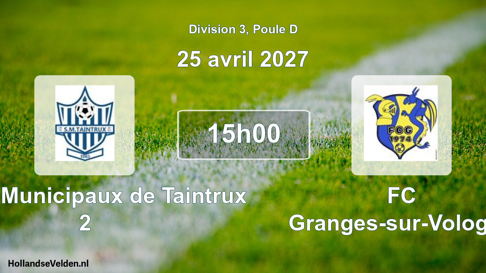 Match programmé: Sports Municipaux de Taintrux 2 - FC Granges-sur-Vologne (25 avril 2027)