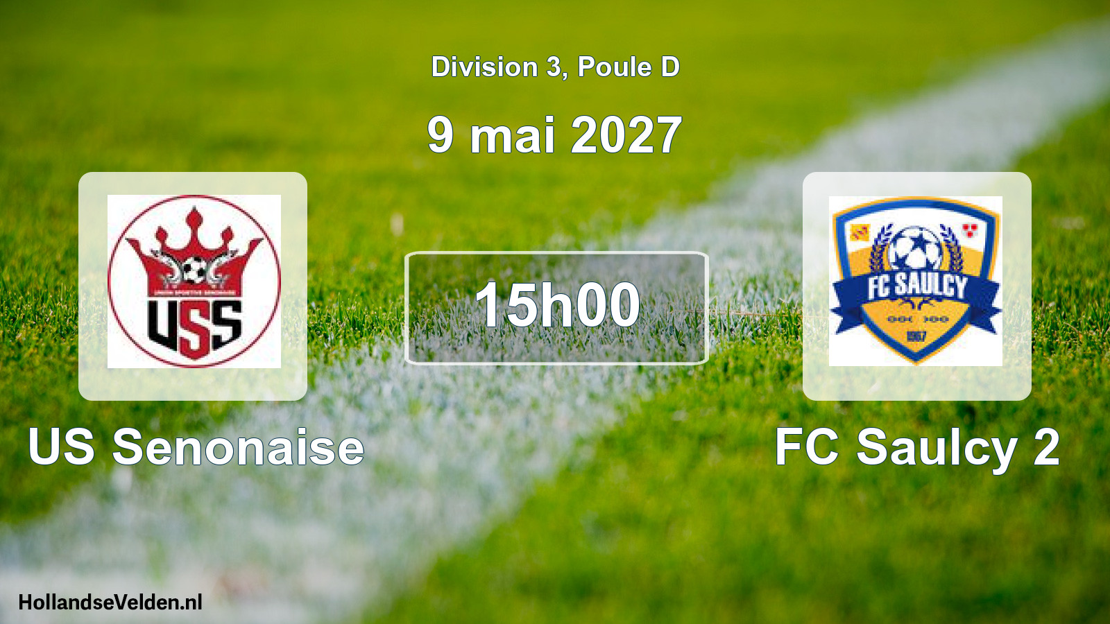 Match programmé: US Senonaise - FC Saulcy 2 (9 mai 2027)