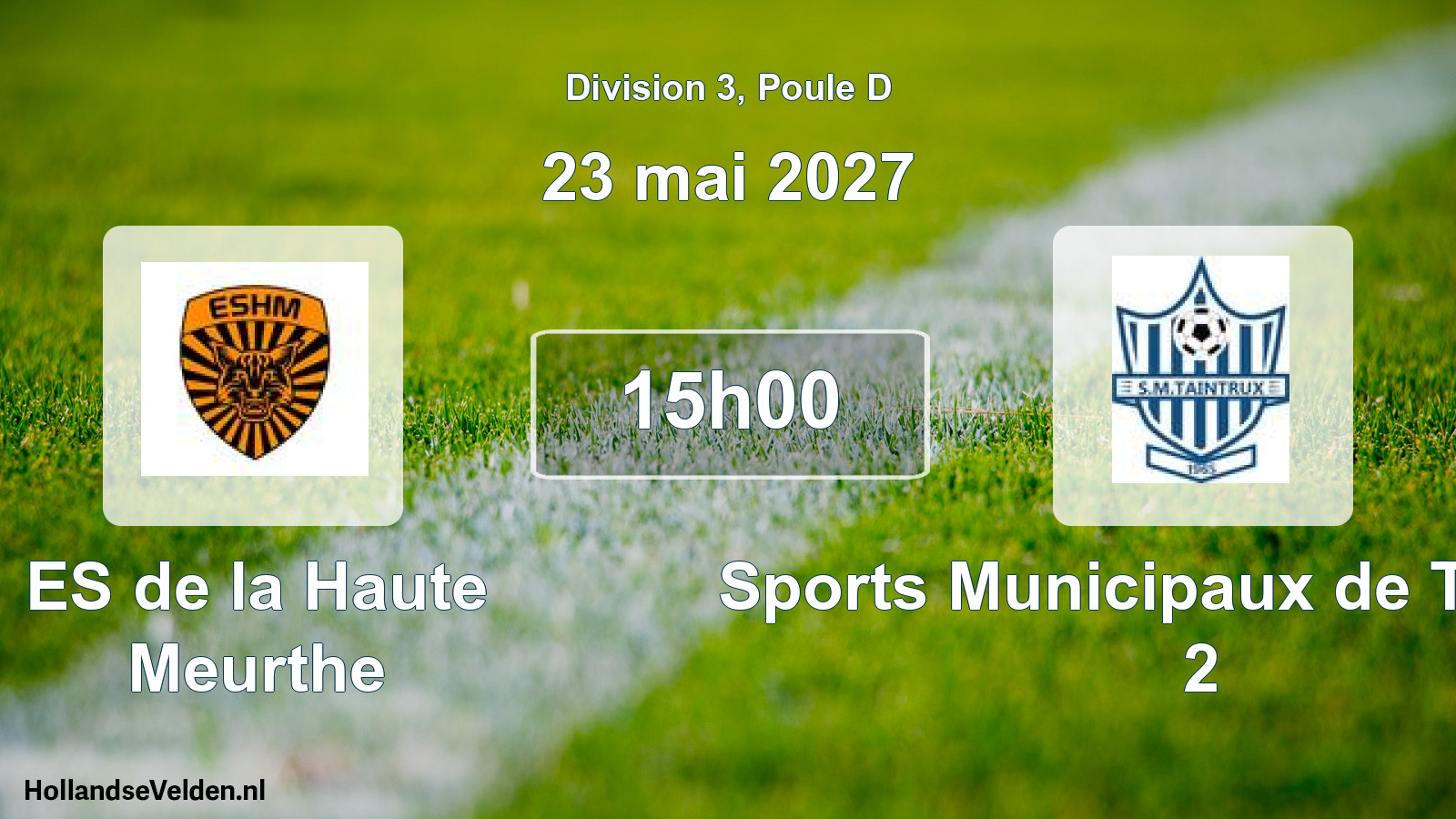 Match programmé: ES de la Haute Meurthe - Sports Municipaux de Taintrux 2 (23 mai 2027)