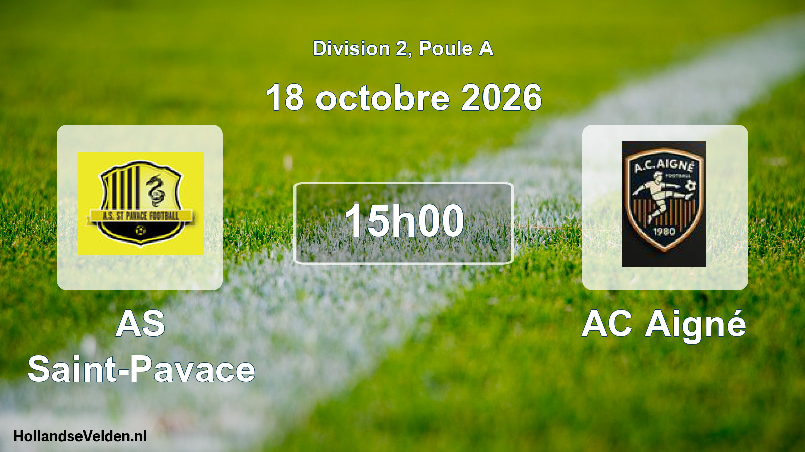 Scheduled Match: AS Saint-Pavace - AC Aigné (18 October 2026)