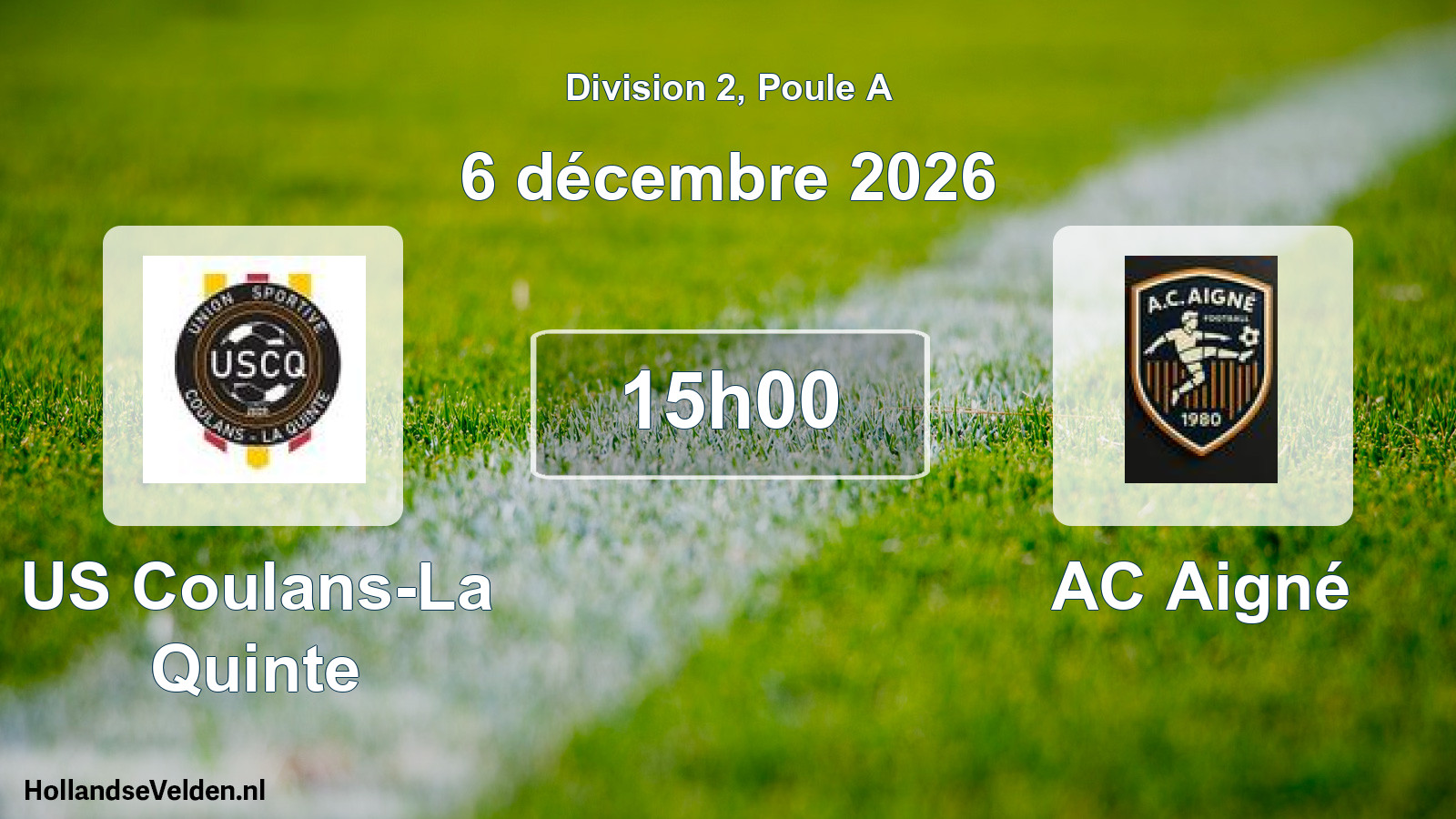 Scheduled Match: US Coulans-La Quinte - AC Aigné (6 December 2026)