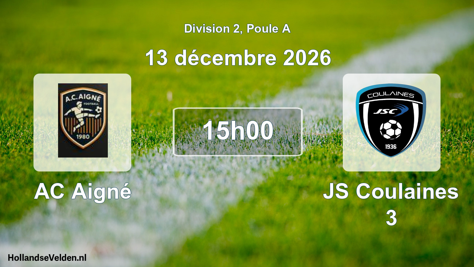 Scheduled Match: AC Aigné - JS Coulaines 3 (13 December 2026)
