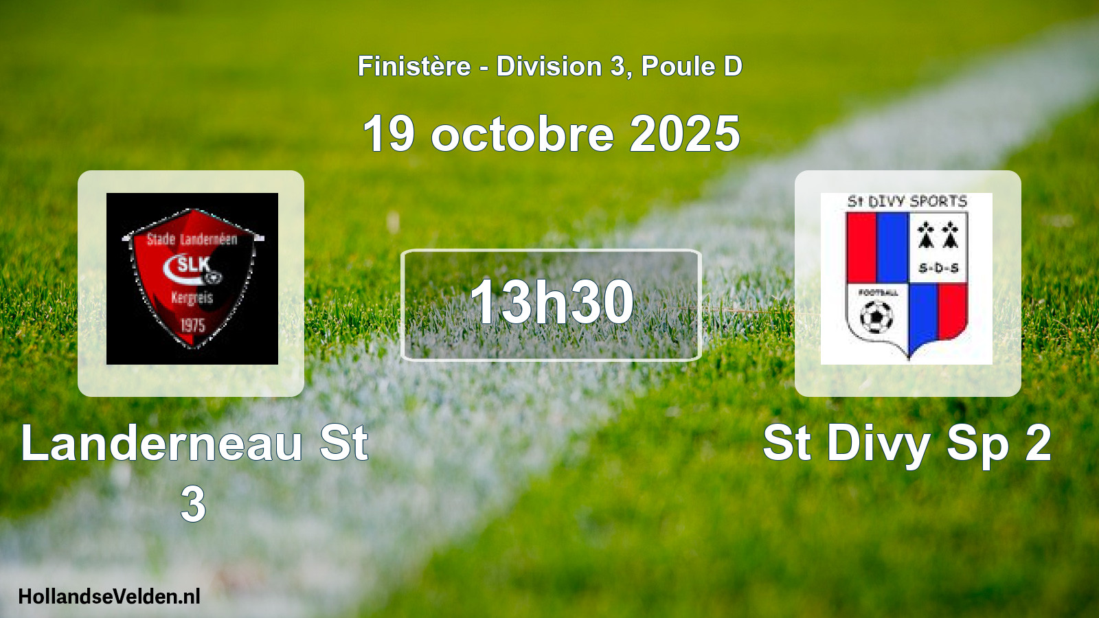 Scheduled Match: Landerneau St 3 - St Divy Sp 2 (19 October 2025)