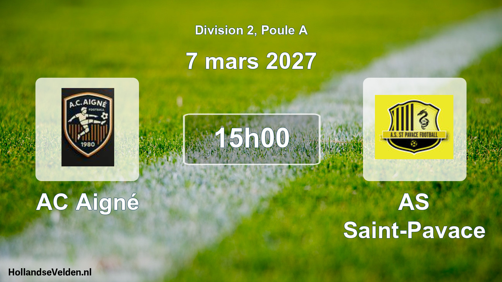 Scheduled Match: AC Aigné - AS Saint-Pavace (7 March 2027)