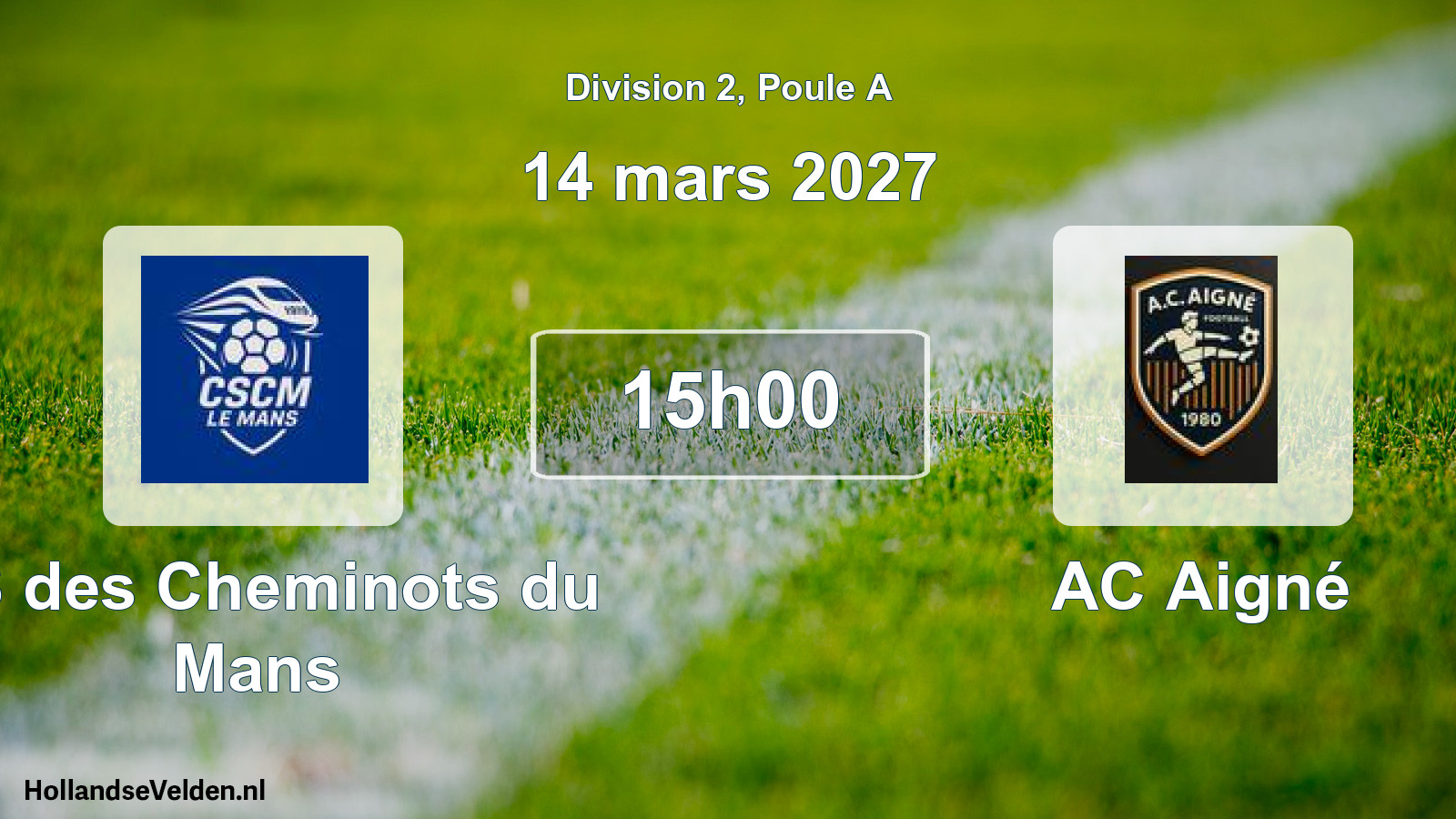 Scheduled Match: CS des Cheminots du Mans - AC Aigné (14 March 2027)