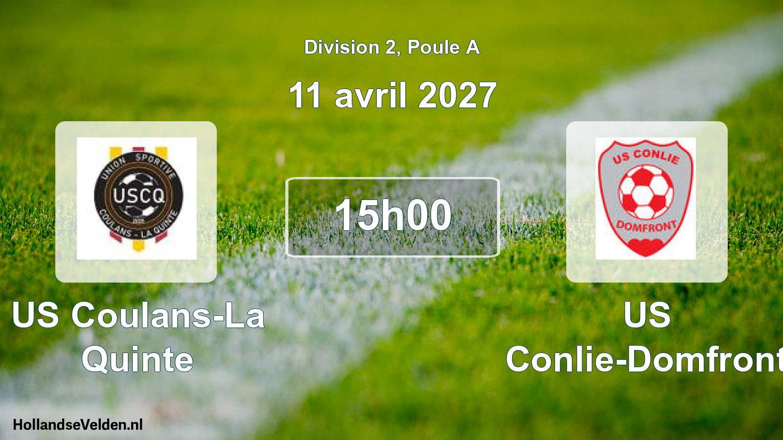 Match programmé: US Coulans-La Quinte - US Conlie-Domfront (11 avril 2027)