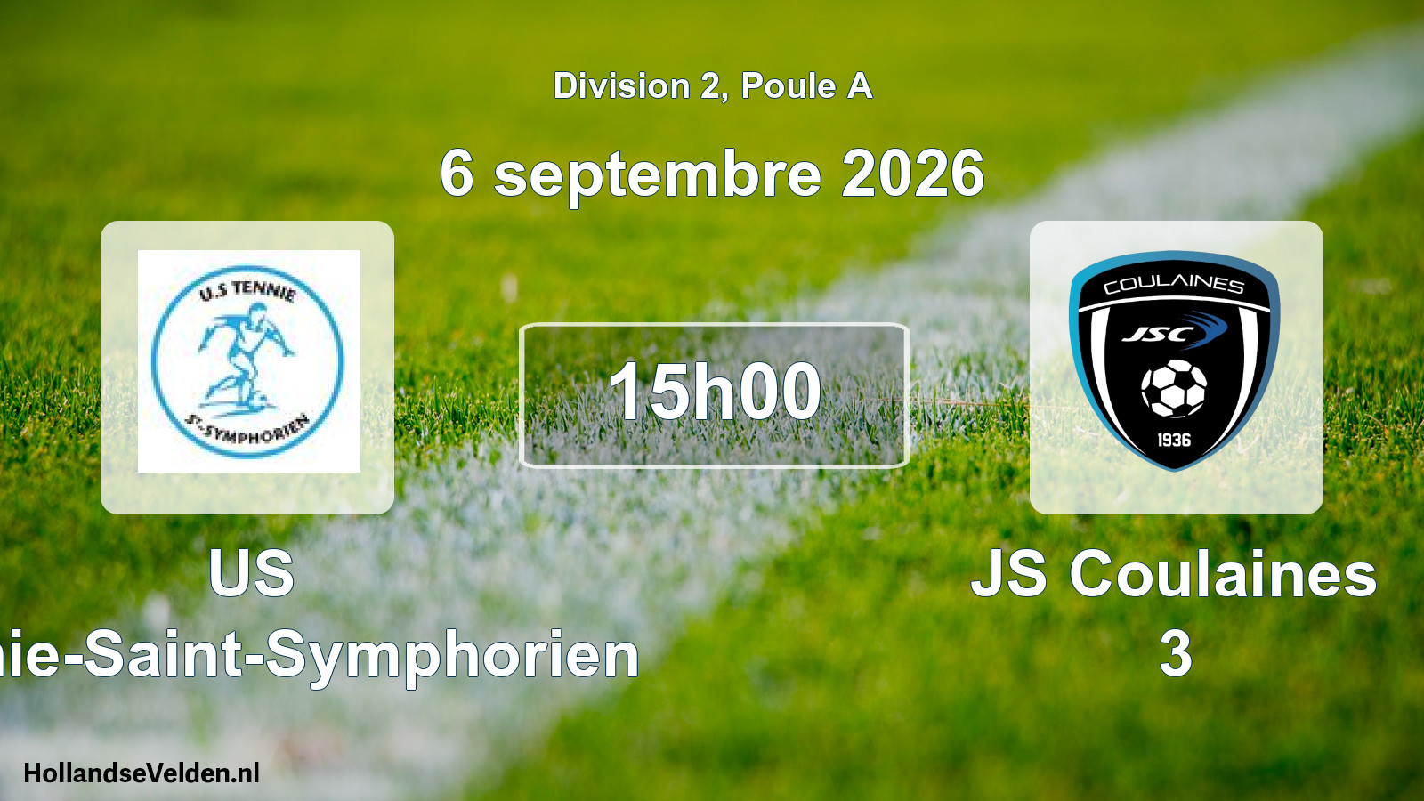 Scheduled Match: US Tennie-Saint-Symphorien - JS Coulaines 3 (6 September 2026)