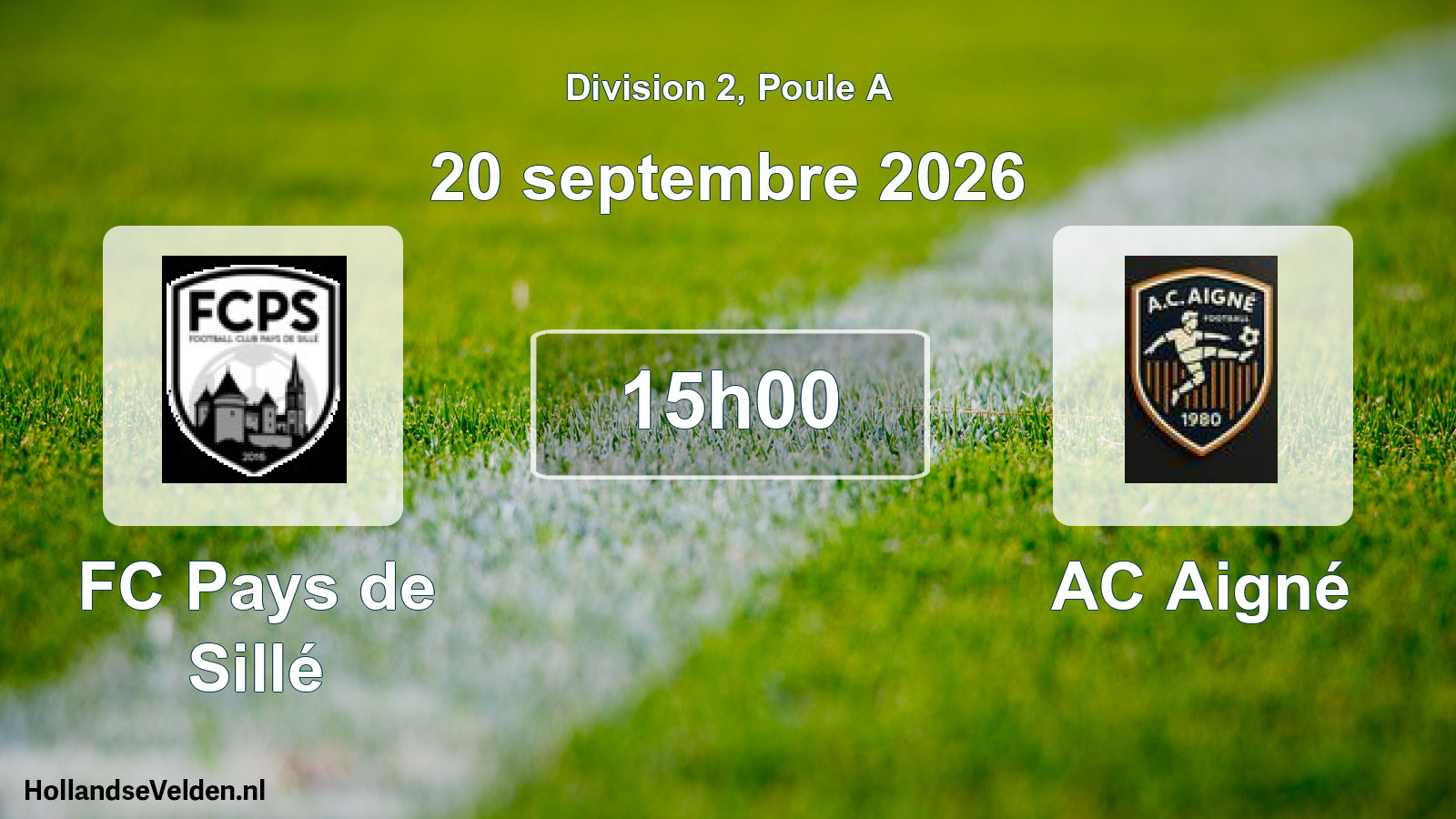Scheduled Match: FC Pays de Sillé - AC Aigné (20 September 2026)