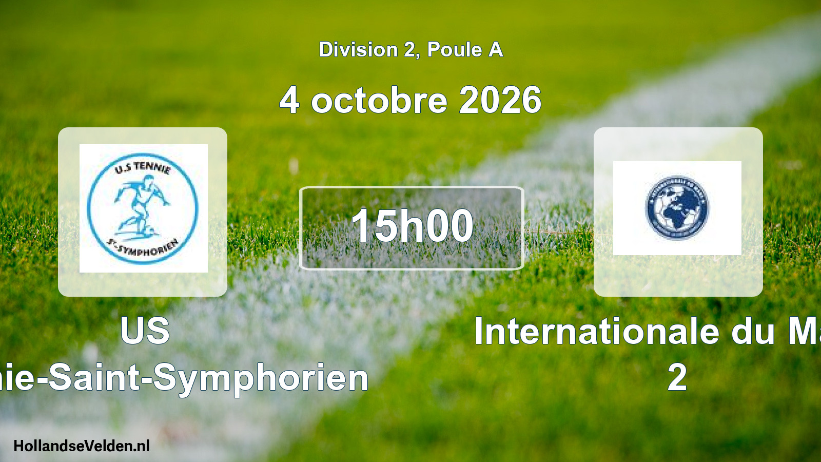 Geplande wedstrijd: US Tennie-Saint-Symphorien - Internationale du Mans 2 (4 oktober 2026)