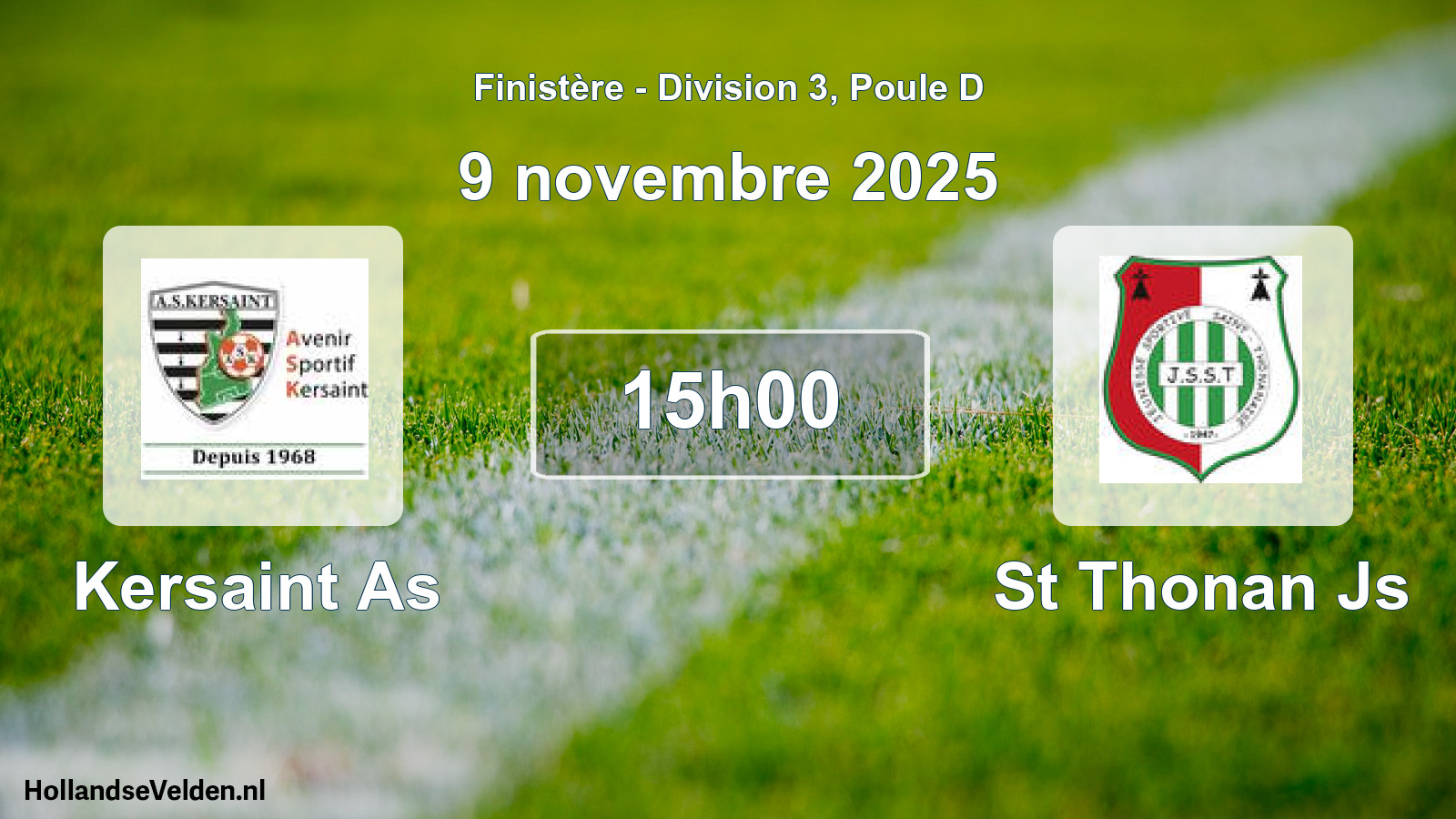 Scheduled Match: Kersaint As - St Thonan Js (9 November 2025)