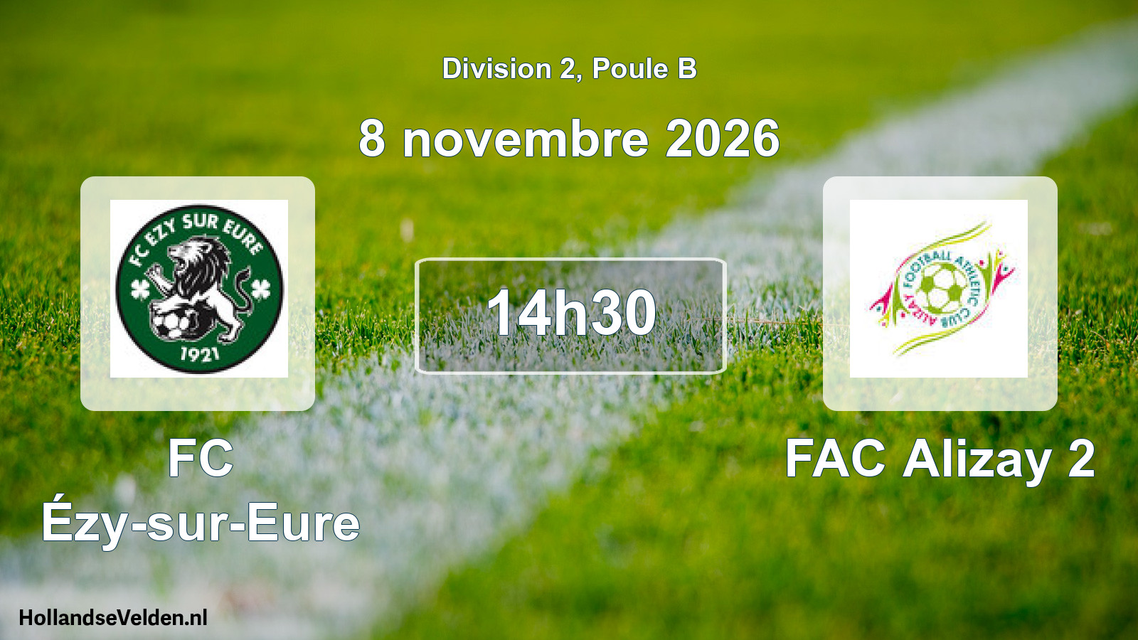 Match programmé: FC Ézy-sur-Eure - FAC Alizay 2 (8 novembre 2026)