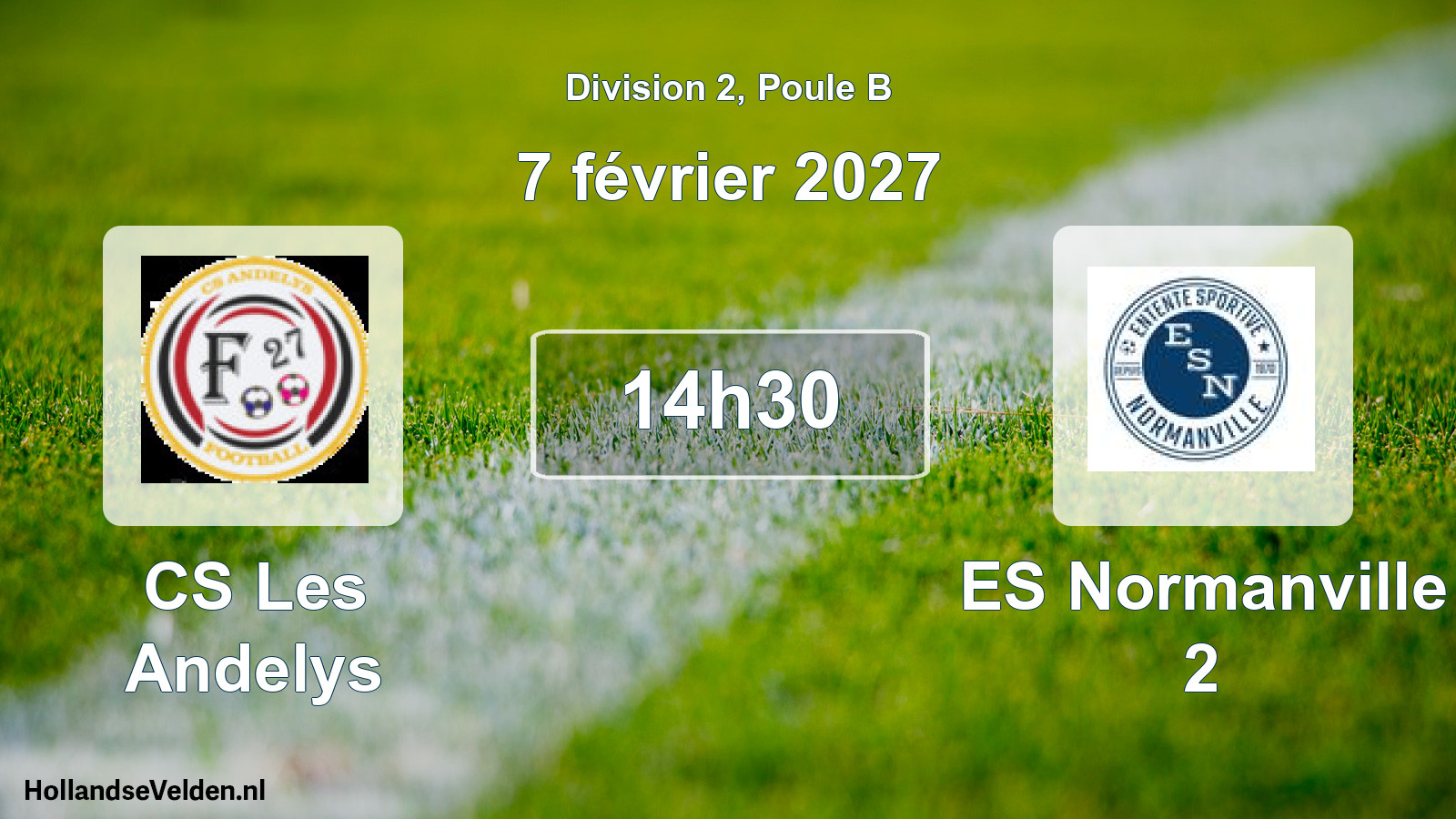 Match programmé: CS Les Andelys - ES Normanville 2 (7 février 2027)