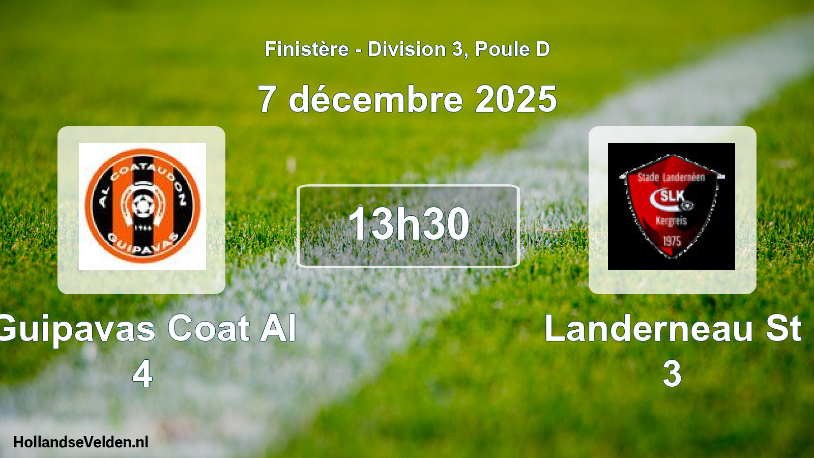 Geplande wedstrijd: Guipavas Coat Al 4 - Landerneau St 3 (7 december 2025)