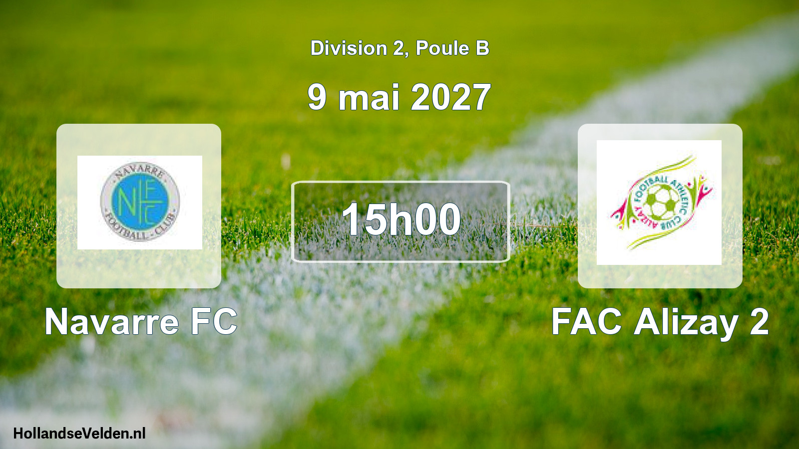 Match programmé: Navarre FC - FAC Alizay 2 (9 mai 2027)