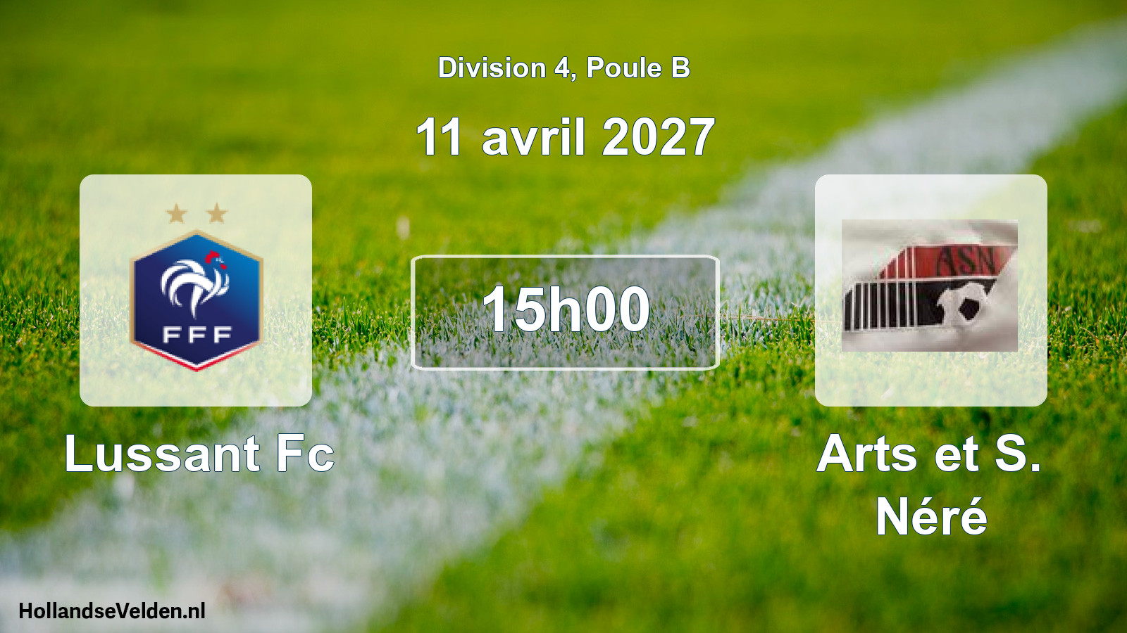 Scheduled Match: Lussant Fc - Arts et S. Néré (11 April 2027)