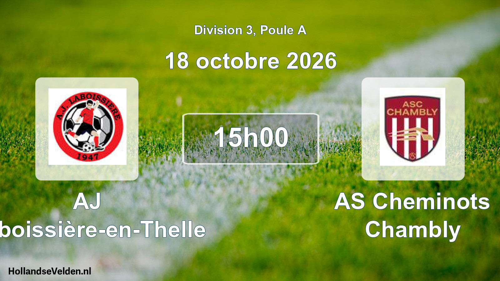 Scheduled Match: AJ Laboissière-en-Thelle - AS Cheminots Chambly (18 October 2026)