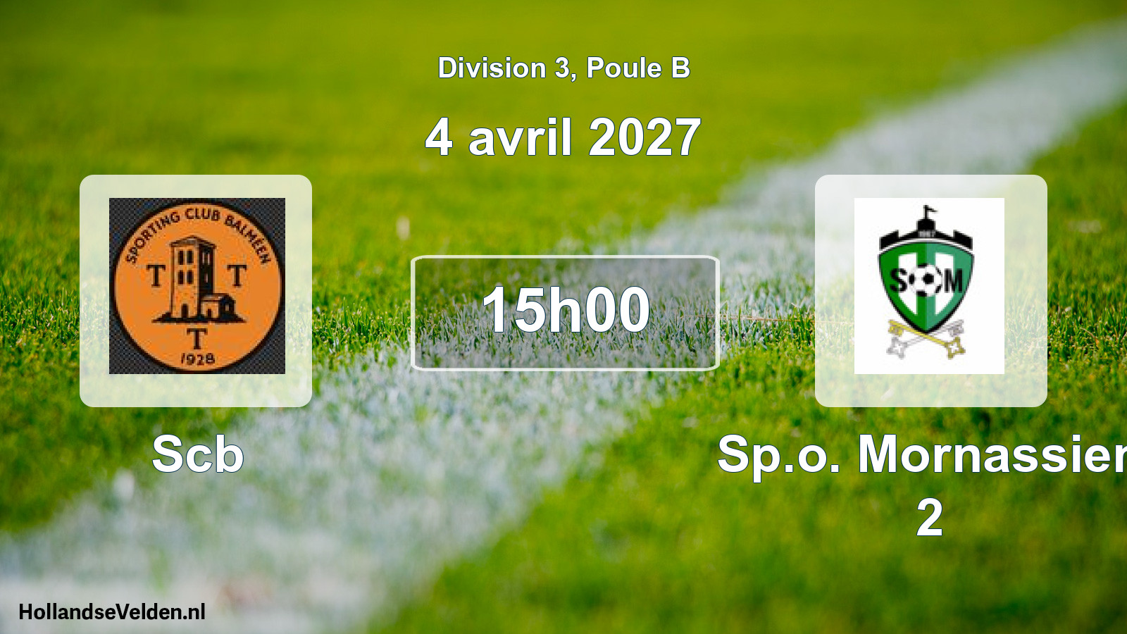 Scheduled Match: Scb - Sp.o. Mornassien 2 (4 April 2027)
