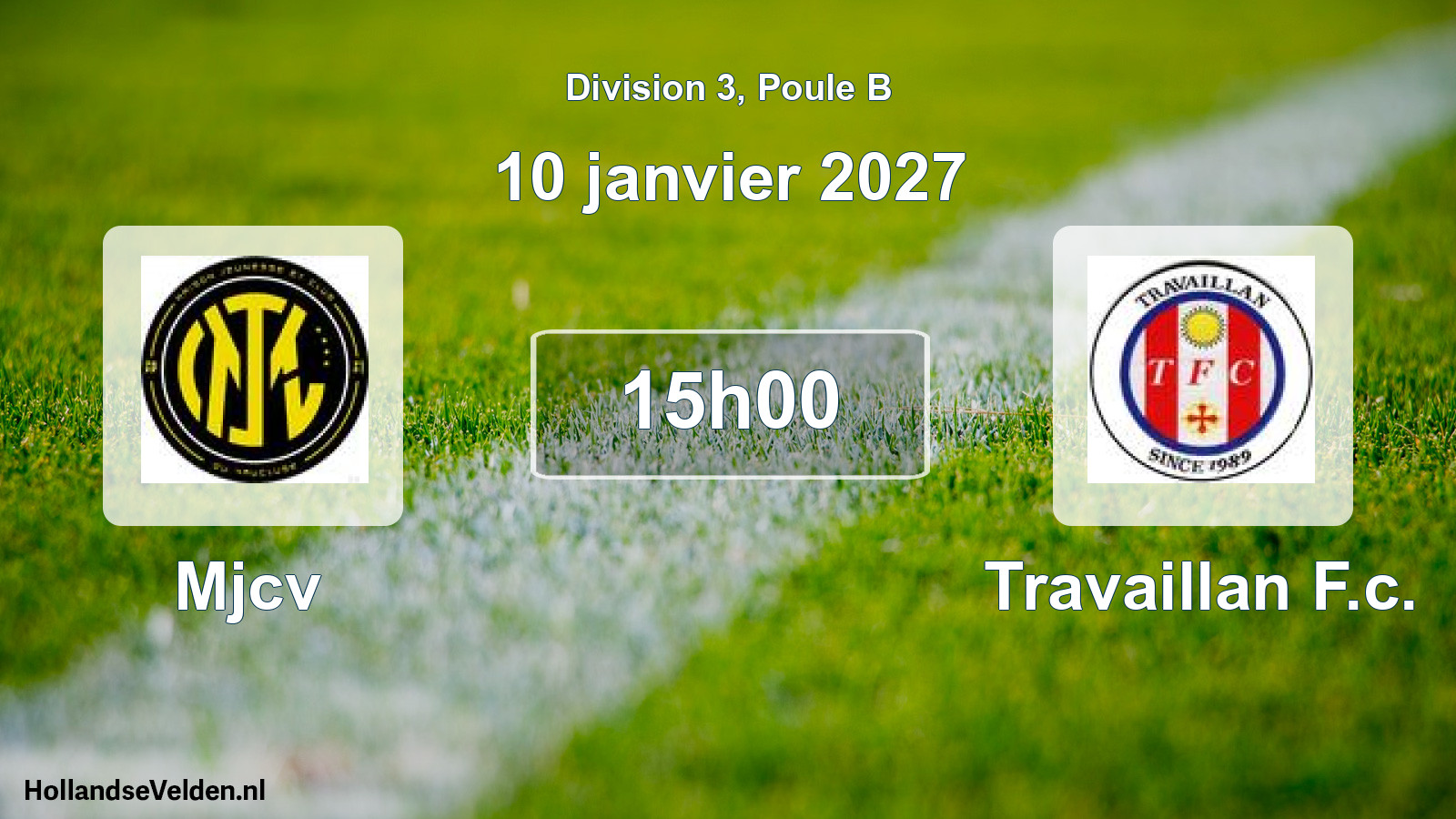 Match programmé: Mjcv - Travaillan F.c. (10 janvier 2027)