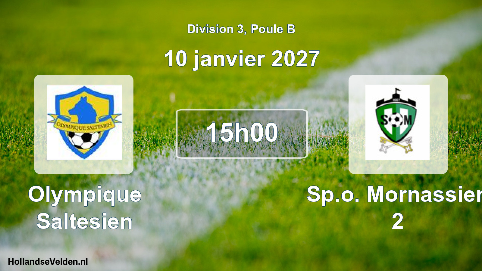 Match programmé: Olympique Saltesien - Sp.o. Mornassien 2 (10 janvier 2027)