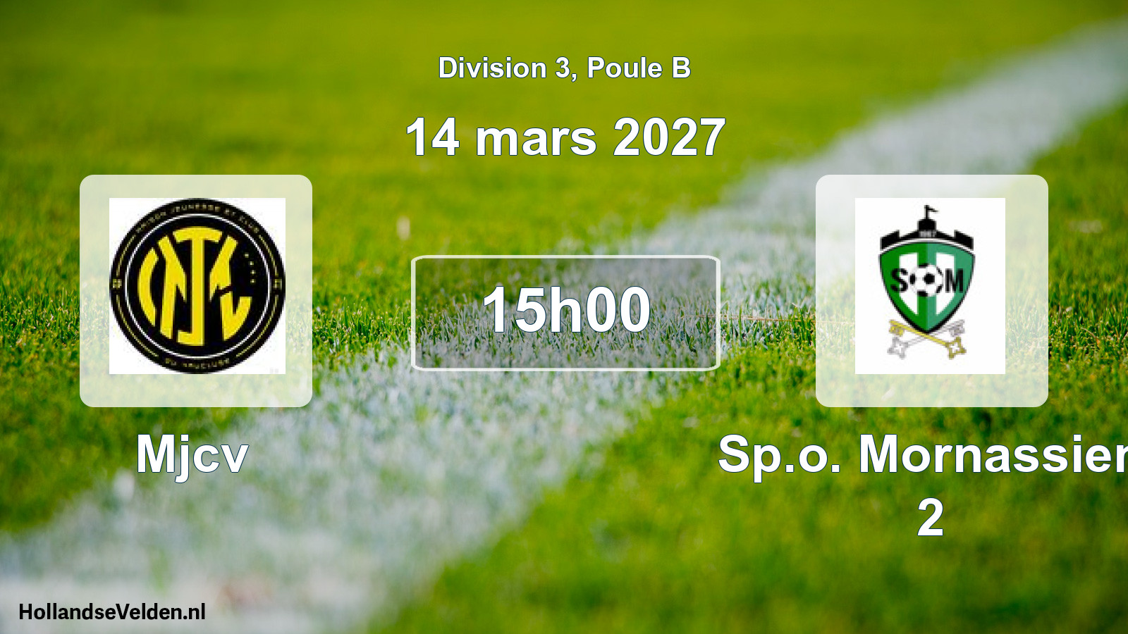 Match programmé: Mjcv - Sp.o. Mornassien 2 (14 mars 2027)