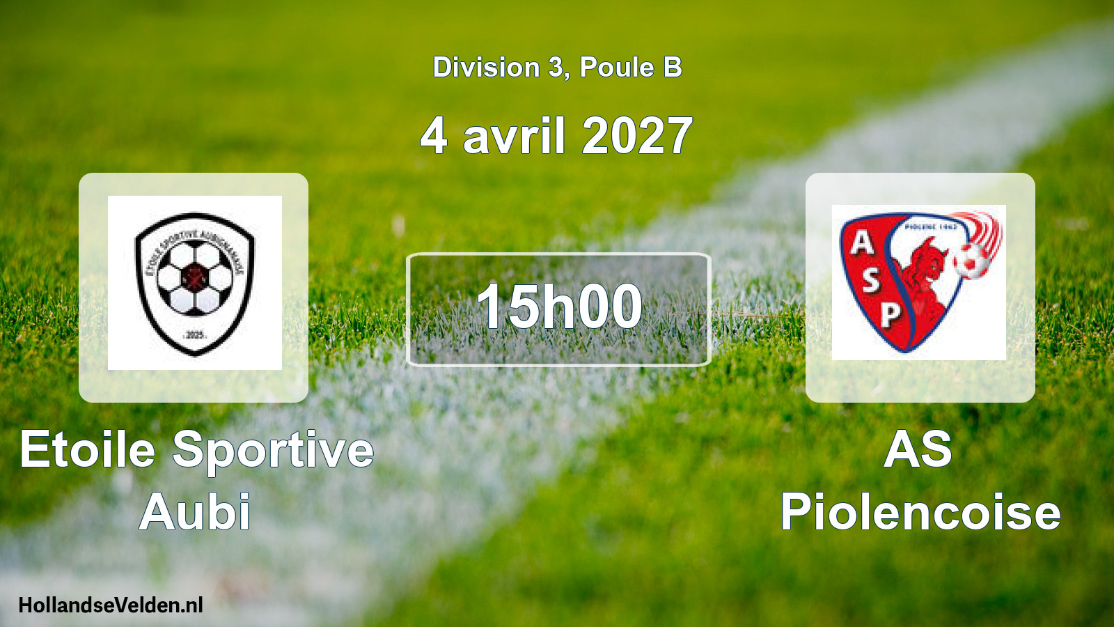 Match programmé: Etoile Sportive Aubi - AS Piolencoise (4 avril 2027)
