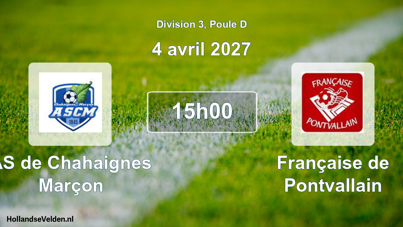 Match programmé: AS de Chahaignes Marçon - Française de Pontvallain (4 avril 2027)