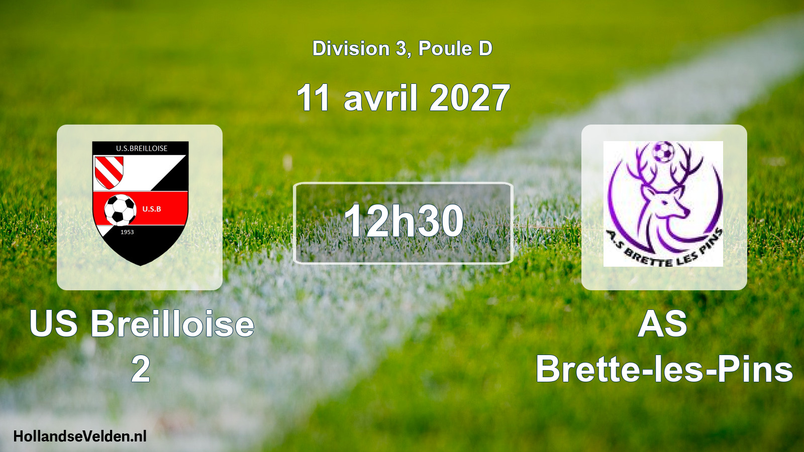 Scheduled Match: US Breilloise 2 - AS Brette-les-Pins (11 April 2027)