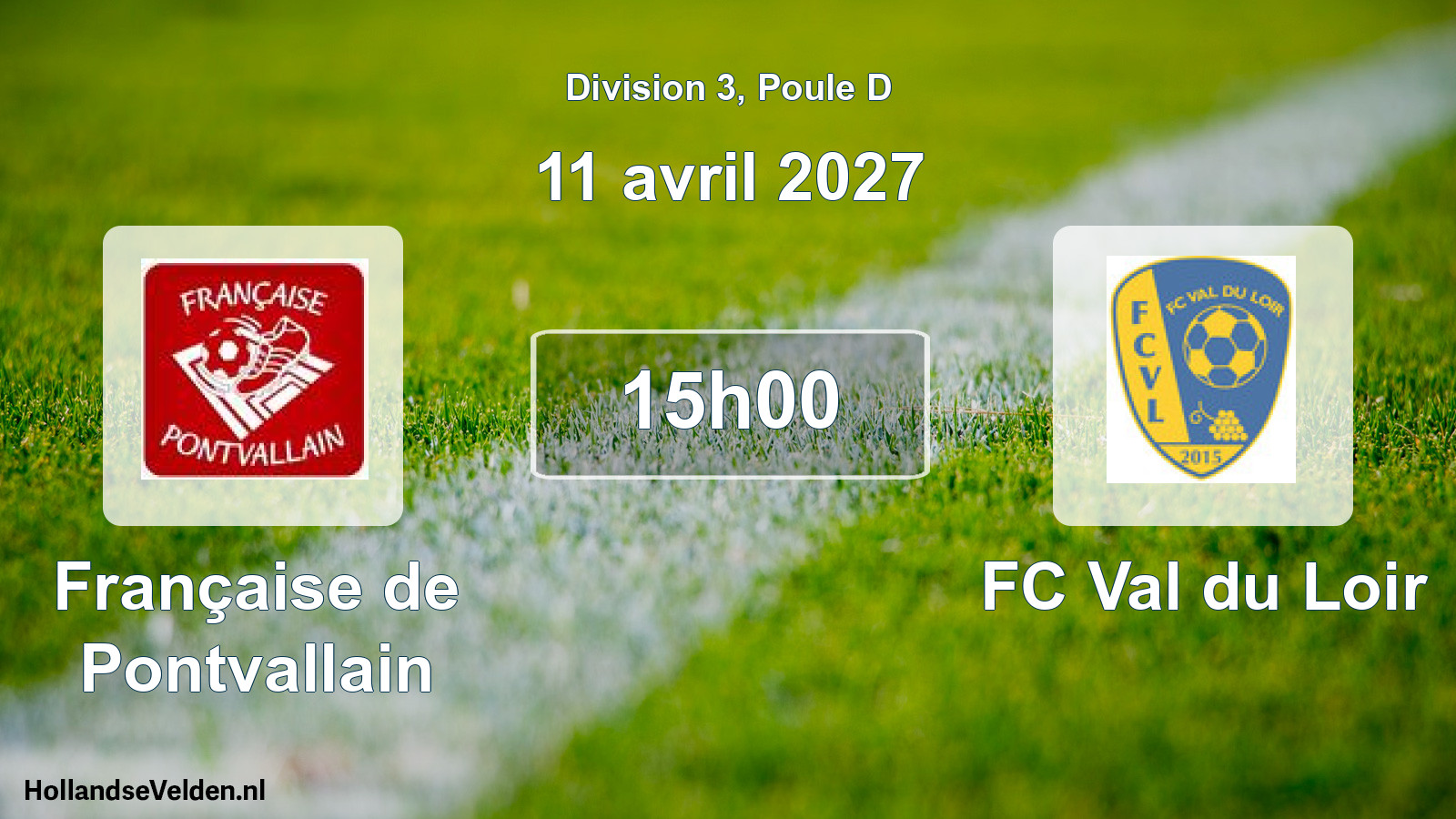 Scheduled Match: Française de Pontvallain - FC Val du Loir (11 April 2027)