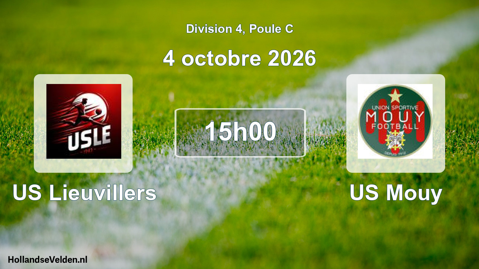 Match programmé: US Lieuvillers - US Mouy (4 octobre 2026)